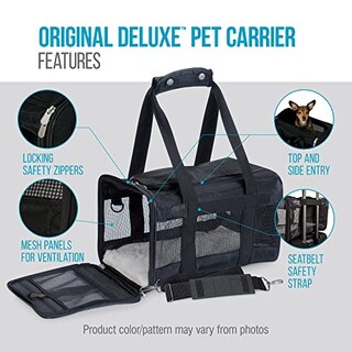 Foto 6 | Foto 6 | Transportín Para Mascotas Sherpa Original Deluxe, Grande, Negro, Para Mascotas De Hasta 8 Años - Venta Internacional.