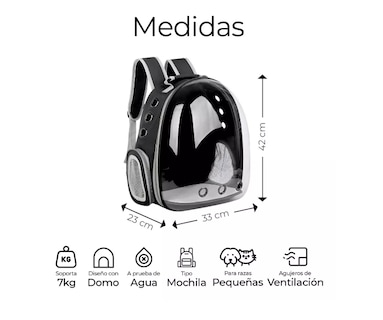 Foto 3 | Foto 3 | Mochila Transportadora Raganet para Gato