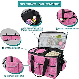 Foto 2 | Foto 2 | Bolsa De Viaje Aprobada Por Petami Dog Airline Con Alfiler Para Contenedores De Comida - Venta Internacional.