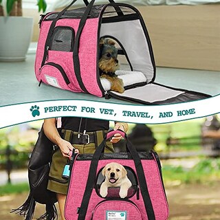 Foto 7 | Foto 7 | Transportín De Viaje Para Mascotas Petami Premium Con Laterales Suaves Y Ventilados - Venta Internacional.