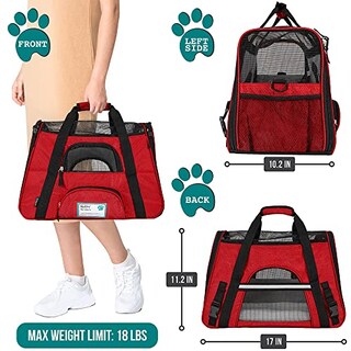 Foto 2 | Foto 2 | Transportín Para Mascotas Petami Premium Aprobado Por La Aerolínea Rojo - Venta Internacional.