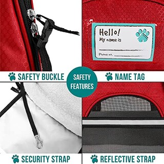 Foto 5 | Foto 5 | Transportín Para Mascotas Petami Premium Aprobado Por La Aerolínea Rojo - Venta Internacional.