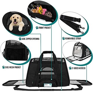 Foto 3 | Foto 3 | Transportín Para Mascotas Petami Premium Airline Aprobado Por La Aerolínea Soft-side - Venta Internacional.