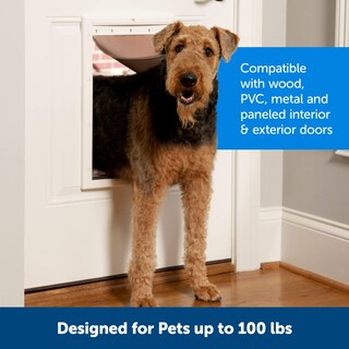 Foto 3 | Foto 3 | Puerta Para Mascotas Petsafe De Plástico Grande Para Perros De Hasta 45 Kg - Venta Internacional.