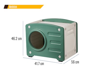 Foto 8 | Foto 8 | Casa De Plástico Térmica Para Gato Con Rascador