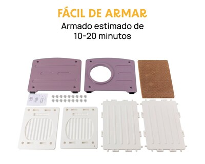 Foto 7 | Foto 7 | Casa De Plástico Térmica Para Gato Con Rascador