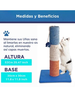 Foto 4 | Foto 4 | Torre para Gato Rascador Golden King 52 cm de Alto
