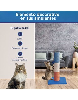 Foto 5 | Foto 5 | Torre para Gato Rascador Golden King 52 cm de Alto