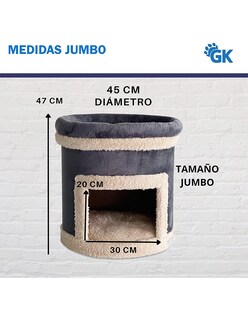 Foto 5 | Foto 5 | Casa Cama Rascador para Gatos Golden King 47 cm de Alto
