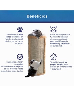 Foto 3 | Foto 3 | Cama Rascador para Gatos Golden King de 77 cm de Alto