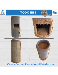 Foto 7 | Foto 7 | Cama Rascador para Gatos Golden King de 77 cm de Alto