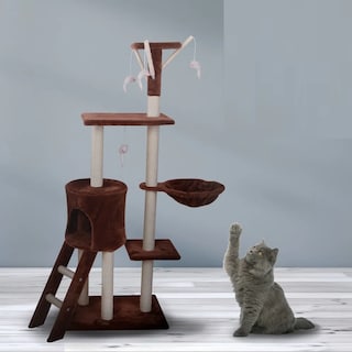 Foto 3 | Foto 3 | Rascador para Gato Casa Juguete 140 cm Malubero Marrón