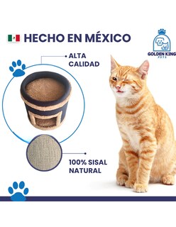 Foto 8 | Foto 8 | Cama Rascador Casa Para Gatos Mexicano con Catnip