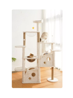 Foto 2 | Foto 2 | Mueble Rascador para Gato Varios Niveles 172 Cm
