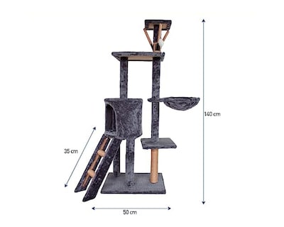 Foto 2 | Foto 2 | Rascador Bluelander color Gris 3 Niveles para Gato