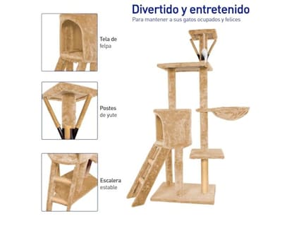 Foto 2 | Foto 2 | Torre para Gatos Bluelander Múltiples Niveles