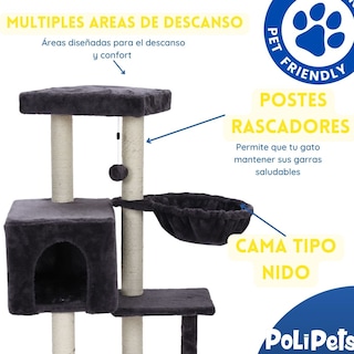 Foto 2 | Foto 2 | Rascador para Gato Poli Pets Manx Gris