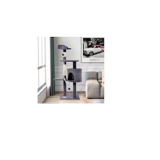 Foto 3 | Foto 3 | Árbol Rascador Mueble Torre Con Casa Eo Safe Imports Esi-10846 Gris para Gato