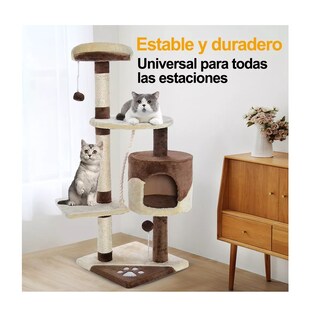Foto 2 | Foto 2 | Arbol Trepador Rascador Para Gatos Eo Safe Imports Esi-10848 Beige