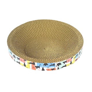 Foto 1 | Foto 1 | Rascador para gato circular de 30 cm en marrón resistente y ecológico
