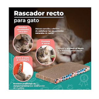 Foto 2 | Foto 2 | Rascador para Gato 43 cm Beige