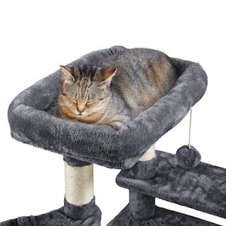 Foto 6 | Foto 6 | Torre Para Gatos Cat Tree Yaheetech De 46 Pulgadas Con Rascadores Y Cuna - Venta Internacional.