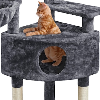 Foto 7 | Foto 7 | Torre Para Gatos Cat Tree Yaheetech De 46 Pulgadas Con Rascadores Y Cuna - Venta Internacional.