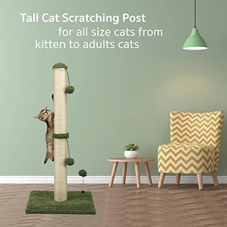 Foto 5 | Foto 5 | Rascador Para Gatos Mecool Basics Premium, 86 Cm De Alto, Color Verde - Venta Internacional.
