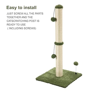 Foto 7 | Foto 7 | Rascador Para Gatos Mecool Basics Premium, 86 Cm De Alto, Color Verde - Venta Internacional.