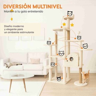 Foto 3 | Foto 3 | Mueble Rascador Poli Pets Himalayo Color Beige