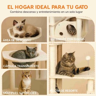 Foto 4 | Foto 4 | Mueble Rascador Poli Pets Himalayo Color Beige