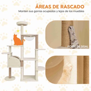 Foto 6 | Foto 6 | Mueble Rascador Poli Pets Himalayo Color Beige