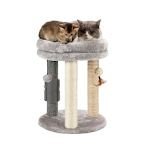 Cat Tree Mecool 4 En 1 Con Rascador, Cama, Juguetes Y Cepillo - Venta Internacional.