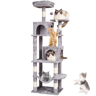 Foto 1 | Foto 1 | Cat Tree Vevor De 63 Pulgadas Con 2 Condominios Para Gatos, Rascador - Venta Internacional.