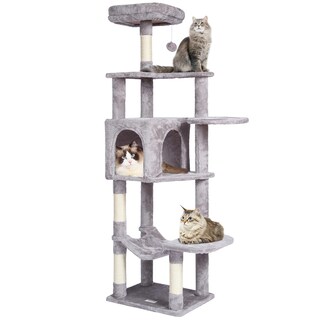 Foto 7 | Foto 7 | Cat Tree Vevor Para Gatos De Interior De 60,6 Cm Con Cat Condo Light G - Venta Internacional.