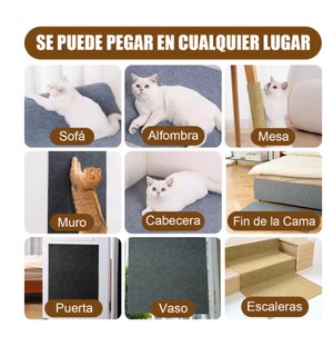 Foto 2 | Foto 2 | Rascador Para Protector Sofa Gato Muebles Torre Arbol 100 Cm Caqui