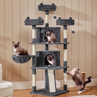 Foto 2 | Foto 2 | Cat Condo Yaheetech, De Varios Niveles, Grande, Con Tabla De Rascar - Venta Internacional.