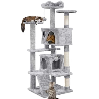 Foto 1 | Foto 1 | Árbol Para Gatos Yaheetech De 137 Cm Con Rascadores Y Condominios - Venta Internacional.