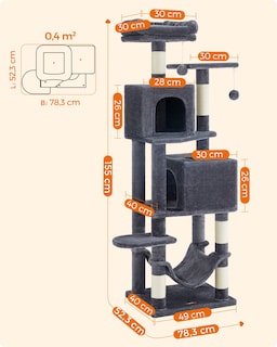 Foto 5 | Foto 5 | Torre Para Gatos Cat Tree Feandrea Para Gatos De Interior Con Rascador - Venta Internacional.
