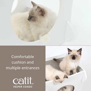 Foto 3 | Foto 3 | Torre De Condominios Cat Tree Catit Vesper 52113, Color Blanco - Venta Internacional.