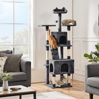 Foto 2 | Foto 2 | Árbol Para Gatos Yaheetech Xl, 182 Cm, Varios Niveles, Con 2 Cuevas Y 3 Perchas - Venta Internacional.