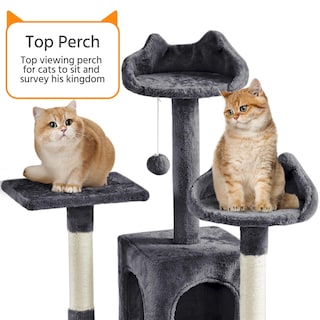 Foto 4 | Foto 4 | Árbol Para Gatos Yaheetech Xl, 182 Cm, Varios Niveles, Con 2 Cuevas Y 3 Perchas - Venta Internacional.