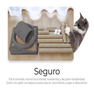 Foto 5 | Foto 5 | Torre Rascador Para Gatos Belug,  Gris