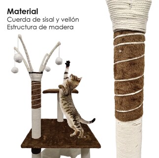 Foto 3 | Foto 3 | Rascador Para Gato Lab.g Torre 1pz Beige Cafe