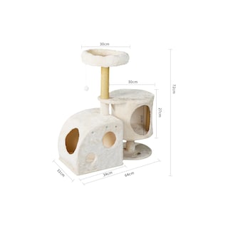 Foto 2 | Foto 2 | Torre Árbol Rascador Para Gato Con Casa Eo Safe Imports Esi-20220 Beige