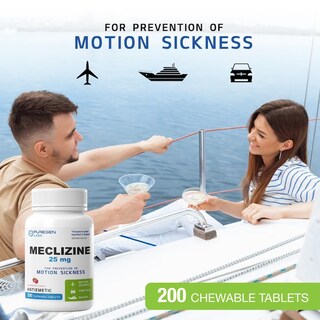 Foto 4 | Foto 4 | Tabletas Masticables Puregen Labs, Meclizina, 25 Mg, Antiemético, X200 - Venta Internacional.