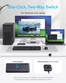Foto 3 | Foto 3 | Conmutador Kvm Anker Usb 3.0 Hdmi 5 Puertos 4k @60hz Con Cables - Venta Internacional.