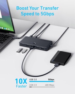 Foto 4 | Foto 4 | Conmutador Kvm Anker Usb 3.0 Hdmi 5 Puertos 4k @60hz Con Cables - Venta Internacional.