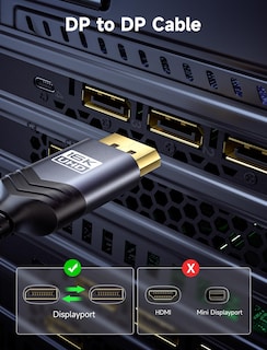 Foto 7 | Foto 7 | Cable Displayport Jsaux 2.1 De 10 Pies/3 M 16k @60hz 8k @120hz 4k @240hz - Venta Internacional.