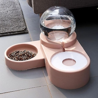 Foto 1 | Foto 1 | Dispensador De Comida Automático Huoguo Para Mascotas Y Gatos, 1,8 L, Rosa - Venta Internacional.